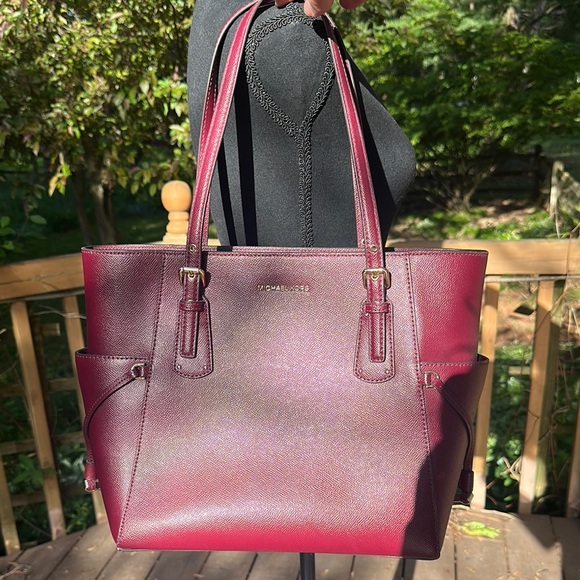Michael Kors Red Voyager Tote